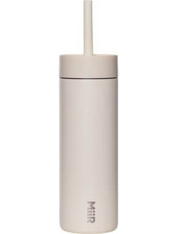 MiiR Sipper Straw Μπουκάλι Θερμός 470ml Μπεζ