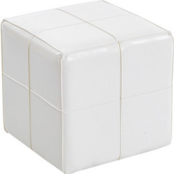 ENZO WHITE PU ΣΚΑΜΠΟ 31X31X31εκ