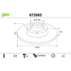 Valeo Δισκόπλακα - 672985