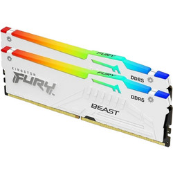 Kingston Fury Beast RGB 32GB (2X16GB) DDR5 RAM 5600MHz C36 White