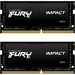 Kingston Fury Impact 64GB (2X32GB) DDR4 RAM 3200MHz C20 SoDimm Black