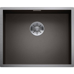 Blanco Zerox 500-U Black Steel Υποκαθήμενος Νεροχύτης Inox Ματ 54x44cm