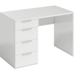 HOMCOM Γραφείο Υπολογιστή Λευκό 110x61.5x75cm 836-678V00WT