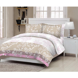 Komvos Σετ Σεντόνια Διπλά 200x240 Florida Beige
