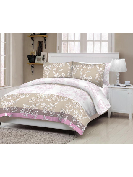 Komvos Σετ Σεντόνια Διπλά 200x240 Florida Beige