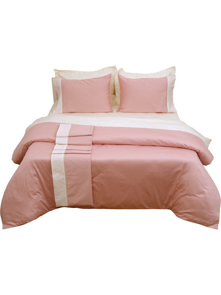 Anna Riska Κουβερτώριο Δύο Όψεων Υπέρδιπλο 220x240 Luxury Bicolour Blush Pink/Ivory