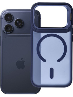 FORCELL Case For Iphone 17 Pro F-Protect Shadow Stand Premium Compatible With Magsafe Navy blue