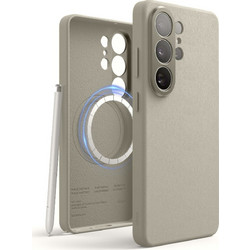 Θήκη Samsung Galaxy S26 Ultra Elago Magnetic Leather από Vegan Δέρμα με MagSafe - Light Grey (EGS26MSLE69-LGY)