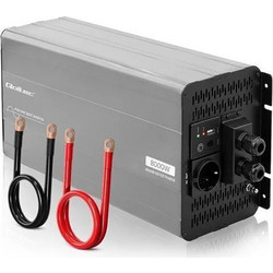 Qoltec Inverter Αυτοκινήτου Καθαρού Ημιτόνου 2500W για Μετατροπή 12V DC σε 230V AC