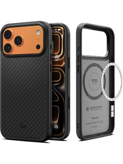 Spigen Enzo Aramid T MagFit MagSafe Back Cover Black (iPhone 18 Pro Max / 17 Pro Max)