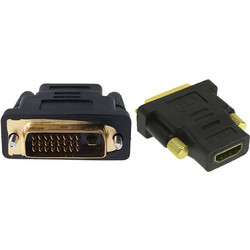 POWERTECH αντάπτορας HDMI θηλυκό σε DVI 24+1 αρσενικό ADA-H003, μαύρος