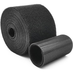 POWERTECH ταινία τύπου velcro TIES-079, 48mm, 3m, μαύρη