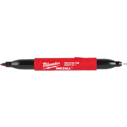 Milwaukee 4932501154 - Μαρκαδόρος μαύρος 2-σε-1 διπλής μύτης INKZALL(TM)