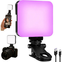 Selfie Light RGB LED Με Κλιπ Και Ρυθμιζόμενο Φωτισμό 3000K-6500K