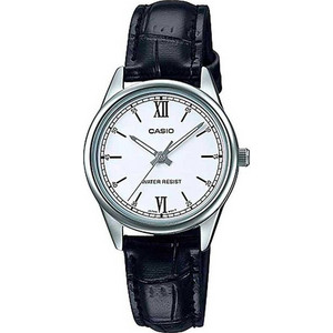 Casio Γυναικείο Ρολόι με Μαύρο Δερμάτινο Λουράκι LTP-V005L-7B2