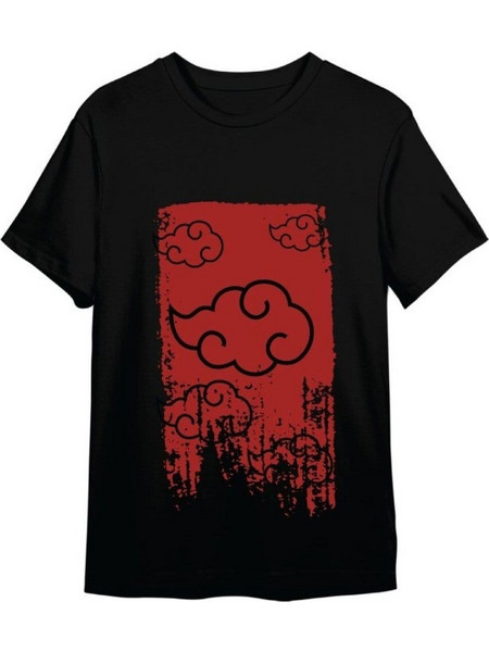 Naruto Shippuden T-Shirt Akatsuki Black Size XL