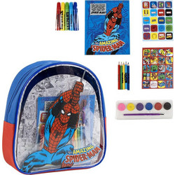 Τσάντα Spiderman Σετ Ζωγραφικής