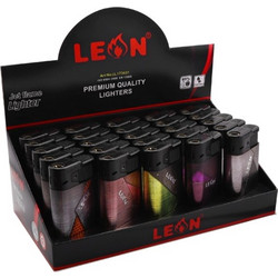 LEON 173431 IGNITE JETFLAME αναπτήρας αντιανεμικός (ΚΟΥΤΙ ΜΕ 25 ΑΝΑΠΤΗΡΕΣ)