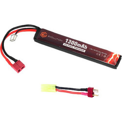 ΜΠΑΤΑΡΙΑ ΕΠΑΝΑΦ.SOFT 7.4V / 1300mAh 20C-40C Peak (18x21x130mm) + T.Plug Adapter