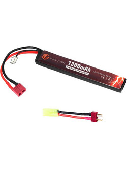 ΜΠΑΤΑΡΙΑ ΕΠΑΝΑΦ.SOFT 7.4V / 1300mAh 20C-40C Peak (18x21x130mm) + T.Plug Adapter