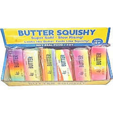 Πολύχρωμο βούτυρο Butter Squishy 13 cm 1 τεμάχιο