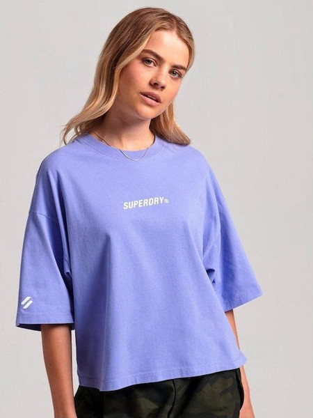 Superdry Code Core Sport Γυναικείο T-Shirt Jacaranda (W1011114A)