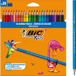 BIC Kids Tropicolors Ξυλομπογιές Σετ 24τμχ