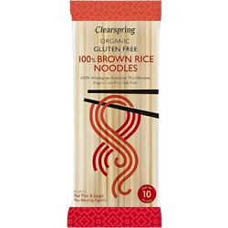 NOODLES ΣΚΟΥΡΟ ΡΥΖΙ ΧΩΡΙΣ ΓΛΟΥΤΕΝΗ 200ΓΡ CLEARSPRING BIO