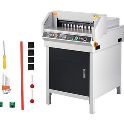 VEVOR Electric Hydraulic Paper Cutter, Heavy Duty Paper Cutter Machine, 1,57 in / 40 mm Πάχος κοπής, 18 in / 457,2 mm Πλάτος κοπής, Βιομηχανική μηχανή κοπής χαρτιού με χειριστήριο κουμπιού