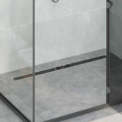 vidaXL Αποχέτευση Ντους με Γυάλινη Κάλυψη και 360 Σιφώνι