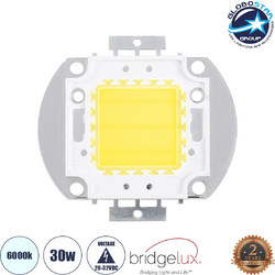 GLOBOSTAR(R) COBCHIP 73761 Cob LED 30W 3000lm 120 DC 28-32V IP20 Ψυχρό Λευκό 6000K Dimmable - Bridgelux COB Chip - Μ5.5 x Π5.2 x Υ0.6cm