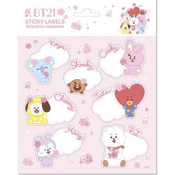 BT21 premium adhesive labels 10 Τεμ