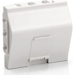 Equip Μονή Πρίζα Δικτύου RJ45 με Πλαίσιο σε Λευκό Χρώμα 761311