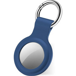 SBS Silicone KeyRing AirTag Blue