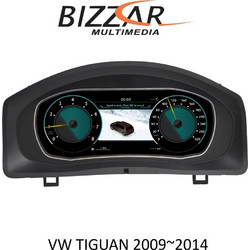 Bizzar Digital Cluster VW TIGUAN 2009-2016 Digital HD LCD Instrument Cluster 10.25" με Carplay | HDMI in