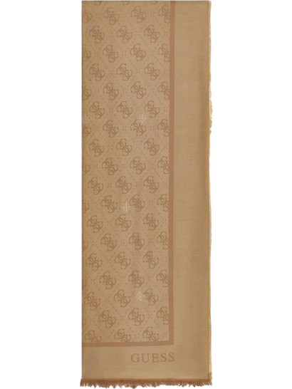 GUESS ACCESSORIES W JACQUARD SCARF 70X180 - AW5529VIS03-BEI BROWN