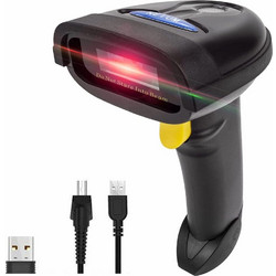 NETUM 1D και 2D Barcode Scanner με βάση, 3in1 Bluetooth, 2.4GHz ασύρματη και USB συνδέσεις (NT-1228BL)