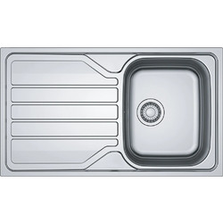 Franke Flash FLN 611-100 Ένθετος Νεροχύτης Inox Αντιστρεφόμενος Σατινέ 100x50cm