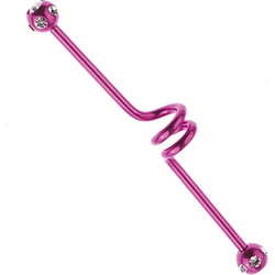 Sequoia Σκουλαρίκι Piercing barbell/μπάρα Ατσάλι I-00473-3 (1.6*45*5*5)