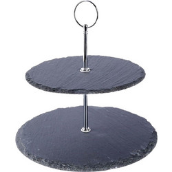 Εταζέρα Excellent Houseware με 2 επίπεδα και διαστάσεις 25x25x23cm - Black 210000060