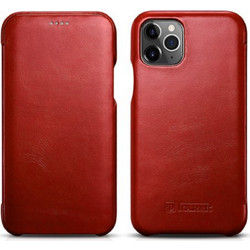 iCarer Curved Edge Vintage Leather Red (iPhone 11)