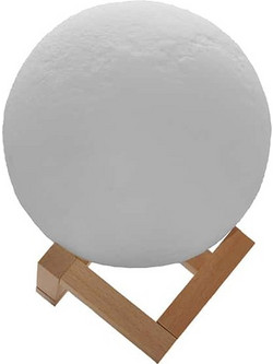Φωτιστικό 3D Moon RGBW 20εκ