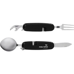 Σετ μαχαιροπίρουνα Folding Cutlery Easy Camp Μαύρο