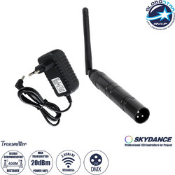 GLOBOSTAR(R) 71577 SKYDANCE DM-WT NEXUS Ασύρματος Πομπός DC 5V IP20 - DMX512 + RF 2.4GHz + Εμβέλεια 400m + XLR3 Αρσενικό - M1.9xΠ1.9xΥ22cm
