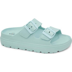 Level Anatomic Γυναικείες Παντόφλες Καλοκαιρινές Flatforms Ανατομικές Αντιολισθητικές Πράσινο Mint 175