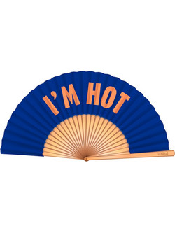 Βεντάλια Ξύλινη με Ύφασμα i-Total I'm Hot 23cm XL3154