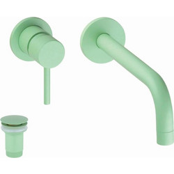 Μπαταρία νιπτήρος εντοιχισμού 2 οπών MM4 Sphera Pastel Green