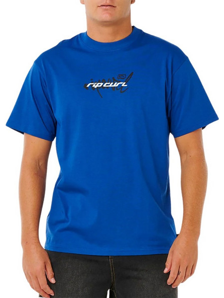RIP CURL INNER VISIONS BLAST OVER TEE ELECTRIC COBALT