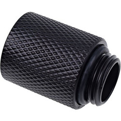 Alphacool Eiszapfen extension 20mm G1/4 outer thread to G1/4 Fittings Μαύρο 17256