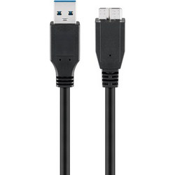 GOOBAY GOOBAY καλώδιο USB 3.0 σε micro Τype B 95734, 5 Gbit/s, 0.5m, μαύρο